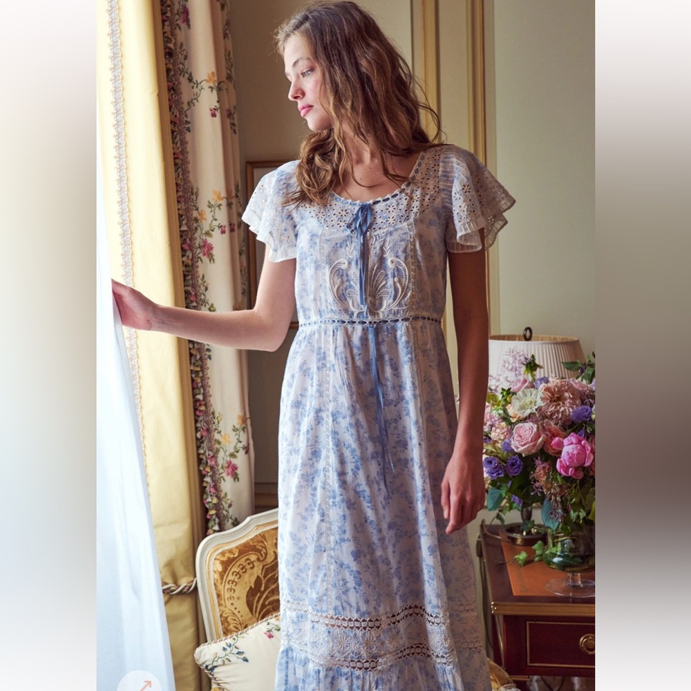 LoveShackFancy Madeline Midi Dress